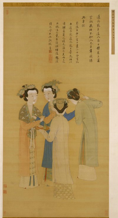 Hofdames van de Voormalige Shu door Tang Yin door Yin Tang